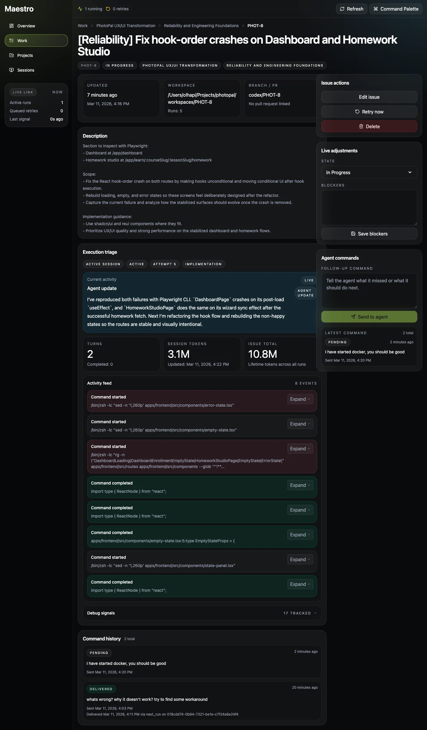 Step back into one issue with the full trail intact